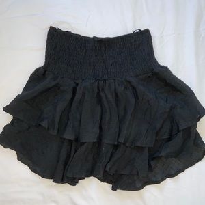 Black Ruffle Skirt